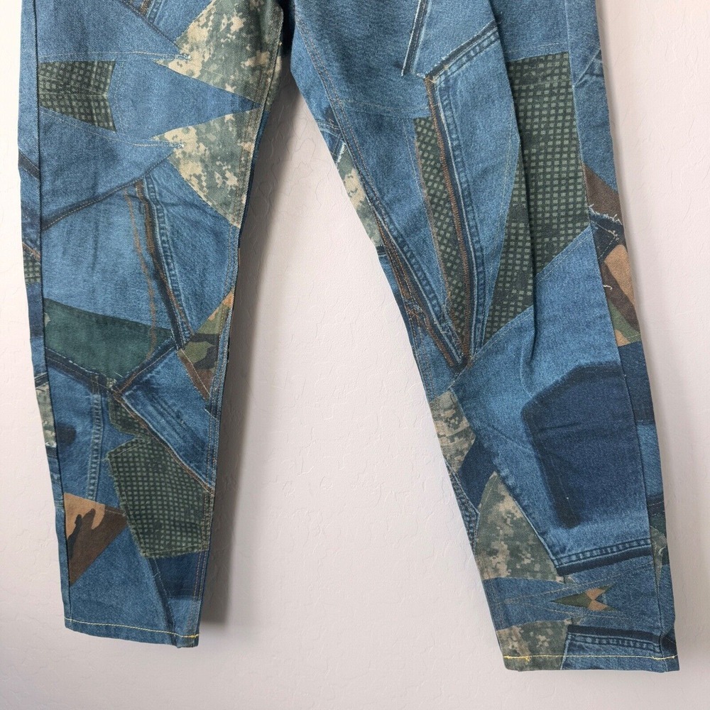 Desigual Patchwork Jeans Denim Camo Accents Unique Design Size‎ 30 - Picture 4 of 10